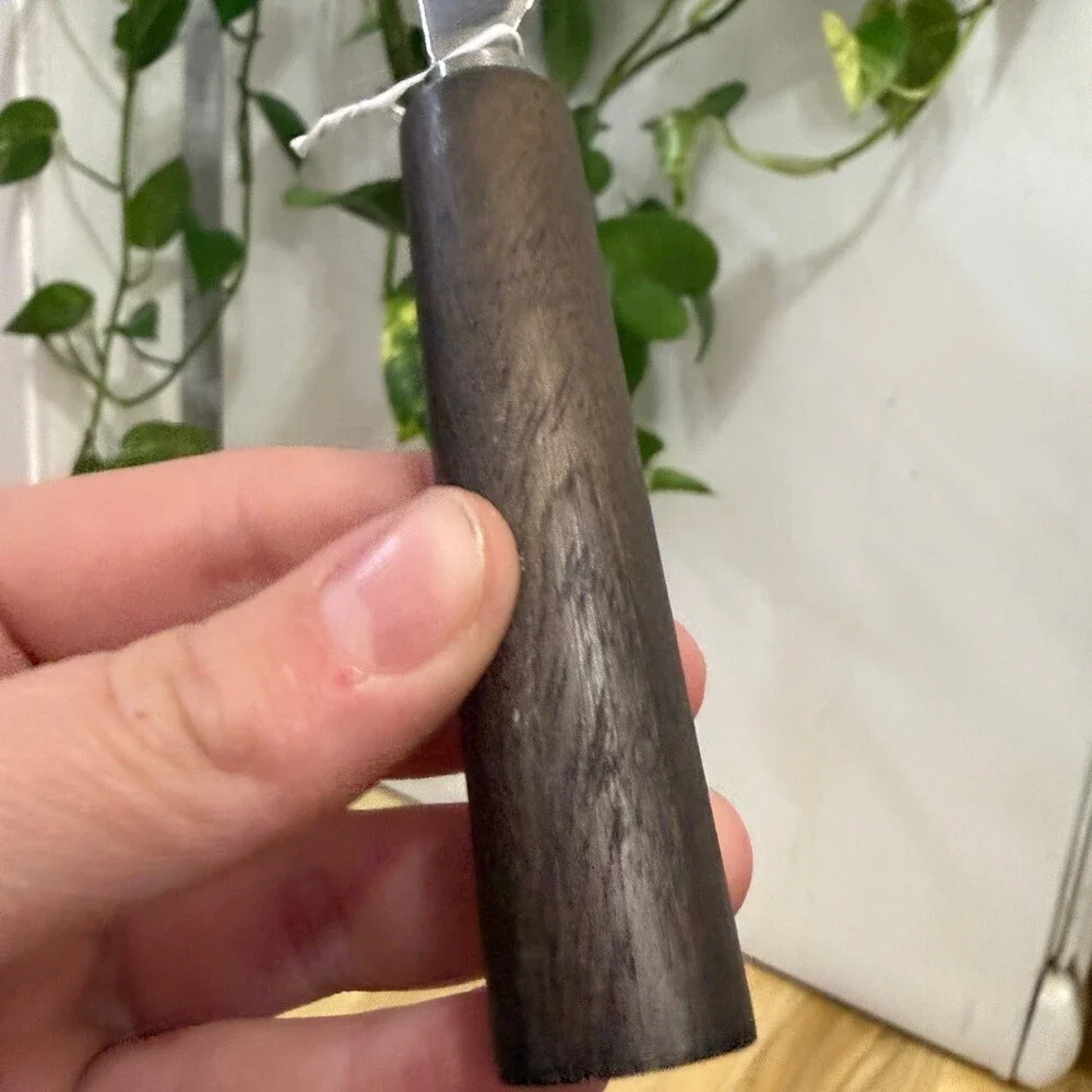 Silver and Brown Spreader Knife